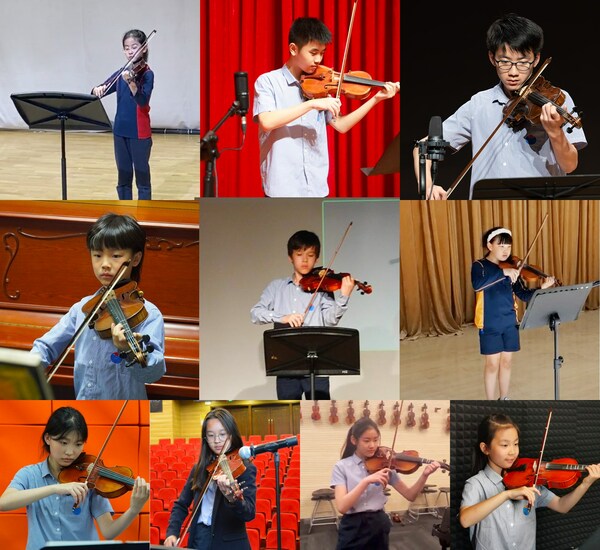 10所耀中耀华教育网络学校的师生参加了本次小提琴视频接力活动