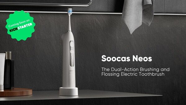 Soocas Announces Neos on Kickstarter, a Revolutionary Dual-Action Brushing and Flossing Electric Toothbrush.