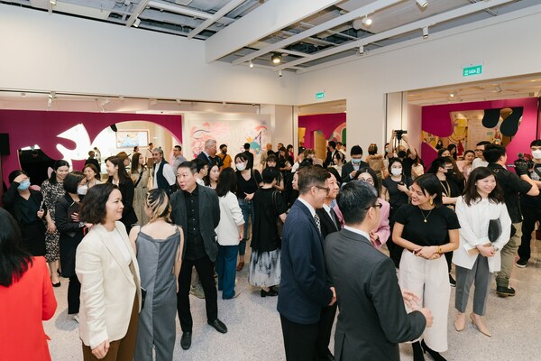 Guests gathered to celebrate the official launch of Artists-in-Residence: Summer Love – Live Mural Painting and Exhibition at GalaxyArt.