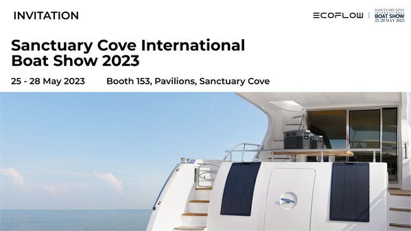 EcoFlow will attend the Sanctuary Cove International Boat Show from 25-28 May, 2023