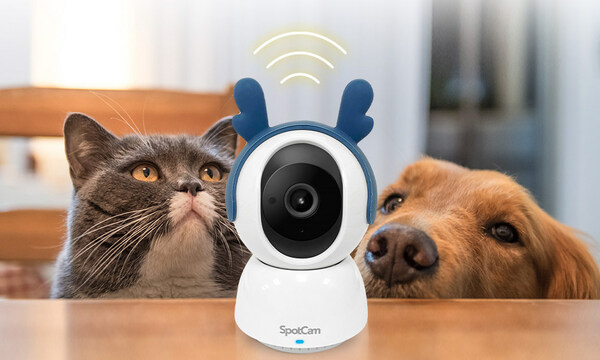 SpotCam Mibo is a pet camera specifically designed for pets. It features a pan-tilt body, 2K high-definition image quality, and clear vision day and night. It is equipped with AI automatic detection, allowing it to track pets and humans, ensuring that no moment is missed. The package includes various installation accessories, allowing you to customize the setup according to your environmental needs.
