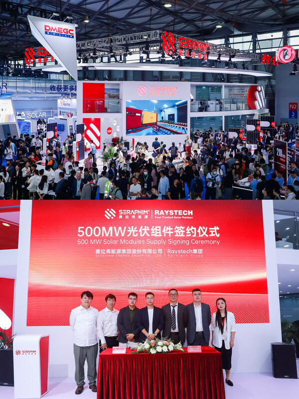 The photo shows Seraphim's appearance at the SNEC PV POWER EXPO held recently in Shanghai, east China.