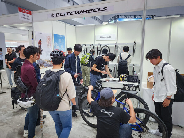 At this year’s Cycle Mode Tokyo, Elitewheels attracted several hundred visitors over two days.