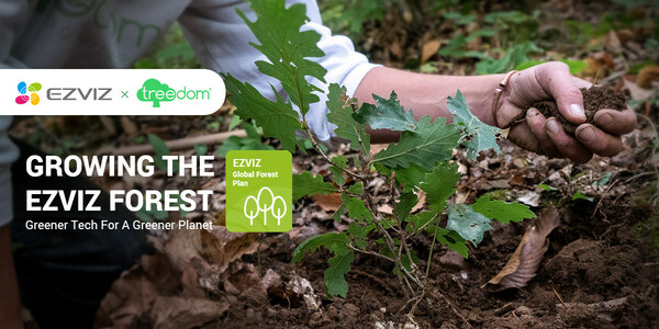 EZVIZ announces its global tree-planting project in partnership with Treedom, greening the planet with the purchase of its eco-friendly products
