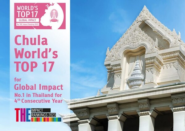 Once Again Chula Ranks No. 1 in Thailand and Top 17 in the World in the 2023 Times Higher Education Impact Rankings
