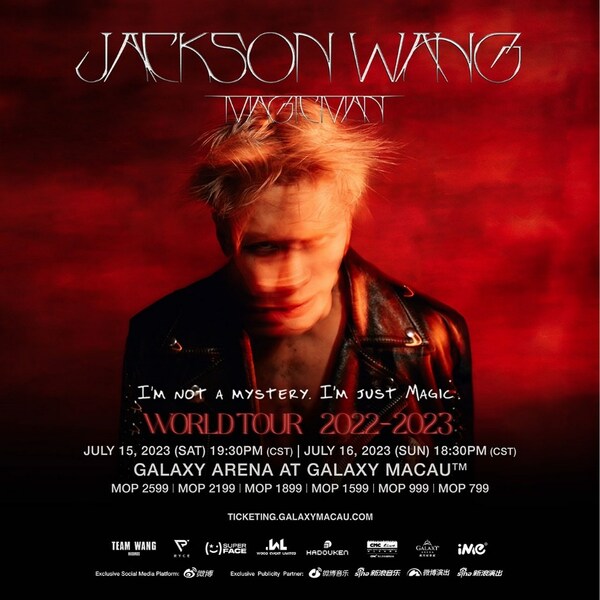 JACKSON WANG MAGICMAN WORLD TOUR 2023 MACAU AT GALAXY ARENA on 15 - 16 JULY 2023