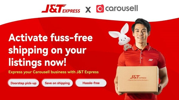 J&T Express meterai perkongsian dengan Carousell untuk menyediakan perkhidmatan penghantaran pintu-ke-pintu yang mudah di Singapura