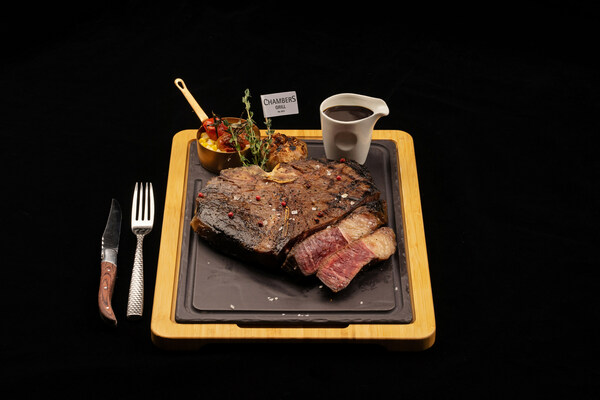 Wagyu MBS 5 Porterhouse 1kg to Celebrate the Man of the House at Chamber’s Grill, Hilton Kuala Lumpur