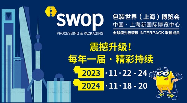 swop包装世界（上海）博览会新升级，2024年起调整为每年一届模式