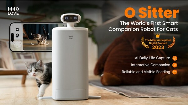 HHOLOVE Launched the World's First Companion Robot for Cats：O Sitter