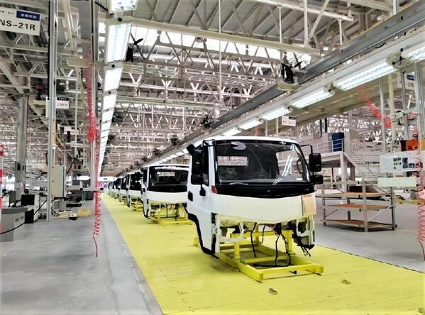 The general assembly plant of Guizhou Changjiang Automobile Co., Ltd. (Source Guiyang Broadcasting and Television Station)