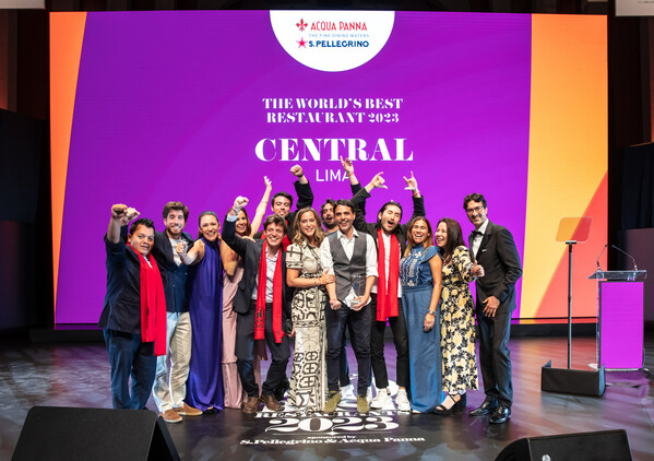 Central in Lima, Peru is named The World's Best Restaurant 2023, sponsored by S. Pellegrino & Acqua Panna, as well as The Best Restaurant in South America, at the awards ceremony for The World's 50 Best Restaurants 2023 held in Valencia, Spain, this evening.