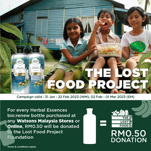 Herbal Essences 和 Watsons Malaysia 联手通过“Feed The Hungry”计划消除粮食贫困 – 商业新闻