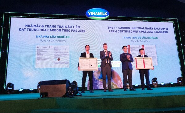 Vinamilk, 베트남 유제품 기업 최초로 탄소 중립 인증 획득