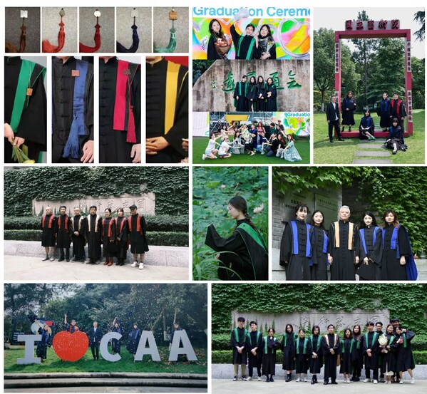 China Academy of Art dressed its graduates in academic regalia designed by itself