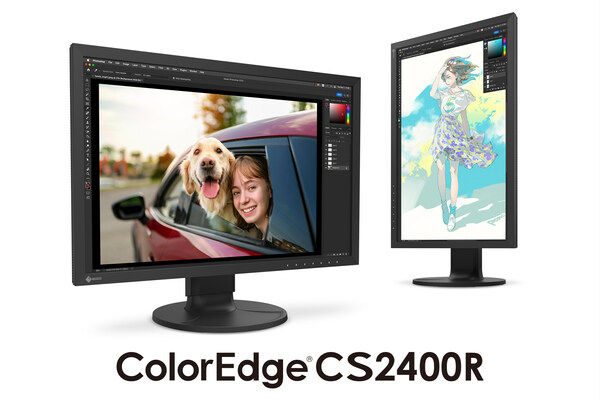 艺卓发布新一代24.1"USB-C连接的sRGB色彩管理显示器CS2400R