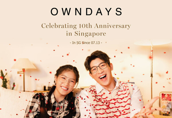 OWNDAYS CELEBRATES 10TH ANNIVERSARY IN SINGAPORE WITH MONTH-LONG #INSGSINCE0713 CAMPAIGN
