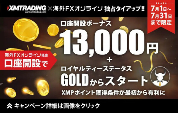XMTrading × 海外FXオンライン タイアップキャンペーン