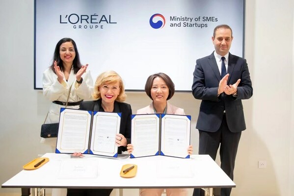 欧莱雅与韩国中小企业和初创企业部签署合作备忘录