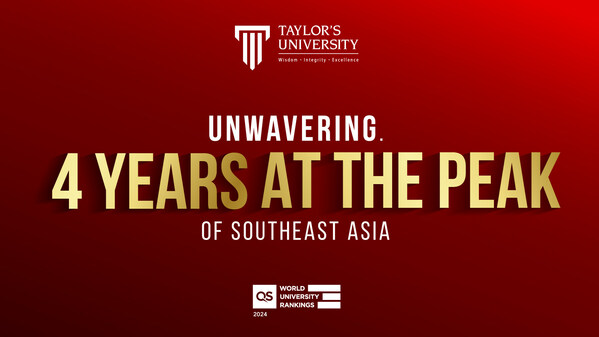 Taylor's University Maintains Its Position as Top Private University in Southeast Asia Four Years in a Row