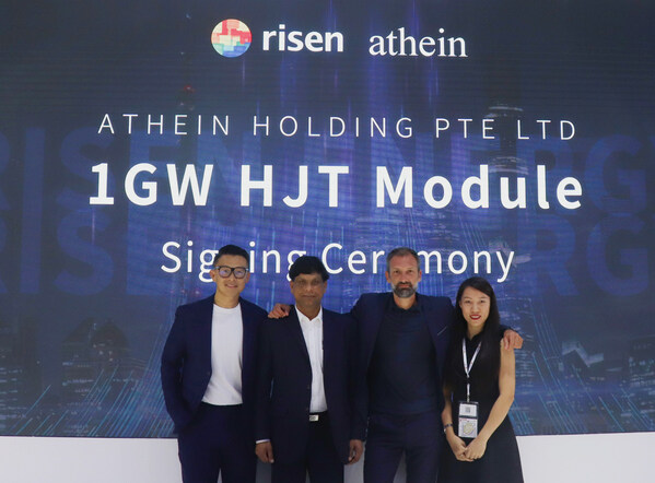 Risen Energy, Athein과 1GW HJT 모듈 공급 계약 체결