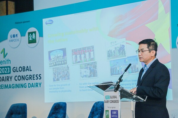 Mr. Nguyen Quang Tri, CMO of Vinamilk, shared the brand’s 47-year journey at 2023 Global Dairy Congress