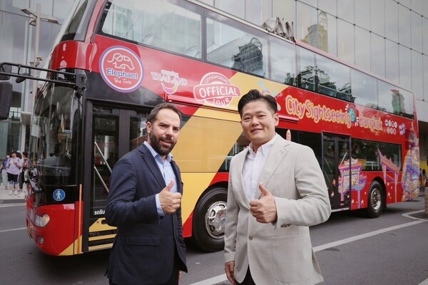 “Elephant Bus Tours” partners with “City Sightseeing” to elevate the bus tour experience with open-top double-deckers for the first time in Bangkok
