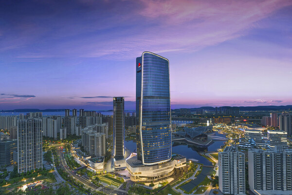 Marriott hotel dock in Jinwan District of Zhuhai city, celebrating a new chapter of growth for the Greater Bay Area