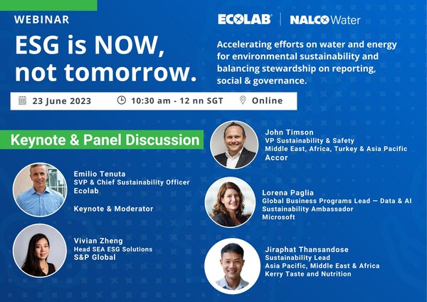 ECOLAB ESG EVENT DRIVES ENVIRONMENTAL STEWARDSHIP AND COLLABORATIVE SOLUTIONS IN SOUTHEAST ASIA