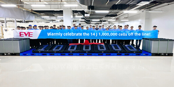 EVE Energy Celebrates Milestone with One Millionth 4695 Cylindrical Battery