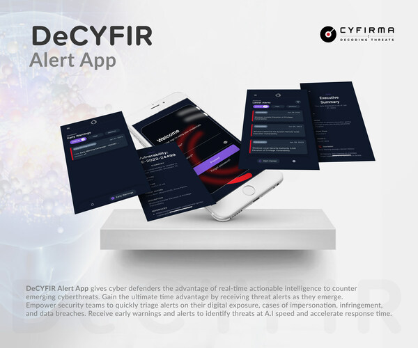 CYFIRMA DeCYFIR Alert App