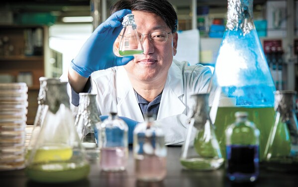 The representative of Green Minerals,  Kwanghwan Jung, professor at Sogang University.