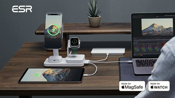 ESR Launches Innovative 100W Apple-Certified 6-in-1 Charging Station with GaN