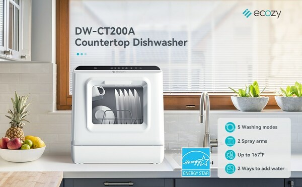 ecozy Portable Ultra-Compact Dishwasher Emerges as the Future of Mobile Dishwashing for Camping, RV and Apartments