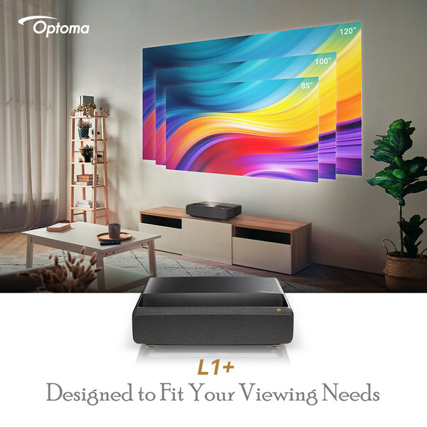 Optoma UST Home Entertainment Projector - Blends into your interior design