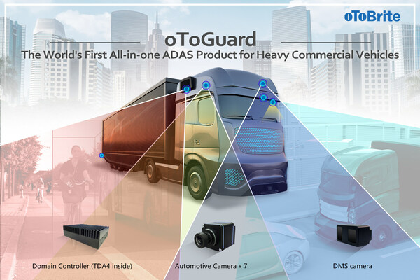 oToBriteが大型商用車の安全性を高める世界初のオールインワンADAS製品を発売