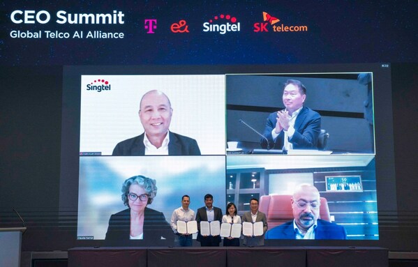 SK Telecom, Deutsche Telekom, e&, and Singtel Form Global Telco AI Alliance for Collaboration and Innovation in AI