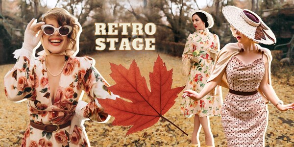 Retro Stage Highlights the ‘30s and ‘40s Styles in 20th-Century Fashion Collections