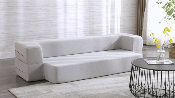 Mjkone Convertible Foldable Futon Sleeper Sofa Couch Bed