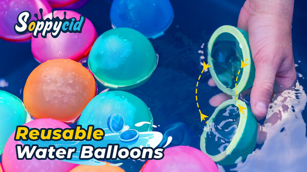 You're Cordially Invited to Embrace the Genuine Safety of Soppycid's Reusable Water Balloons, Nurturing Real Water Fun for All Kids and Families.