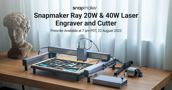 Snapmaker, 고성능 레이저 조각기 겸 커터 Ray 출시