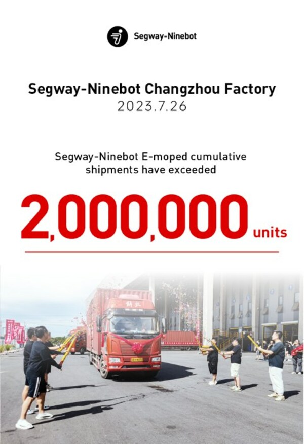 Segway-Ninebot Exceeds 2 Million Units Shipments - Setting Industry Growth Records, Creating New Travel Trend