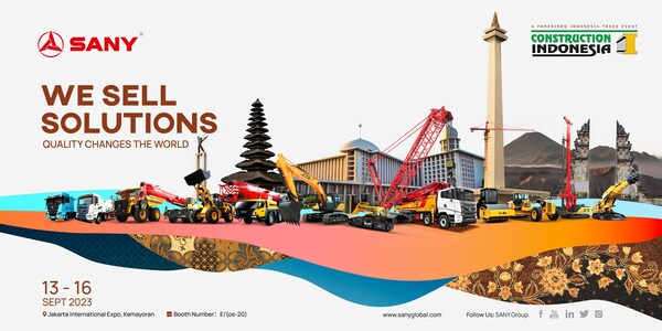 SANY to Exhibit Innovative Products Supporting Sustainability at Construction Indonesia 2023