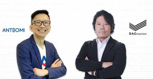 Serm Teck Choon, co-founder & CEO of Antsomi (kiri), dan Michihiko Suganuma, Senior Executive Officer & Head of Global Business Group of DAC, percaya bahawa kerjasama strategik antara Antsomi dan DAC dapat memberikan kesan yang signifikan terhadap pertumbuhan industri pemasaran di Asia Tenggara.
