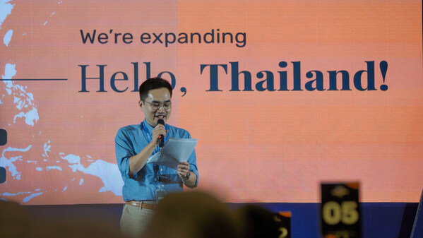 Kyungmin Bang, CEO of Plugo, expressed gratitude to attendees at Plugo Brand Appreciation Day 2023 and announced the platform's strategic expansion to Thailand.