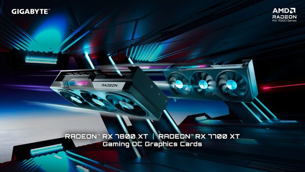 GIGABYTEは最新のAMD Radeon（TM）RX 7800 XTおよびRX 7700 XT GAMING OCグラフィックカードを発売します