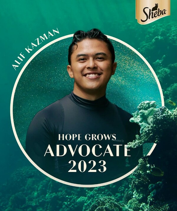 Alif Kazman, a marine biologist from Malaysia representing Southeast Asia in SHEBA Hope Grows Advocate 2023