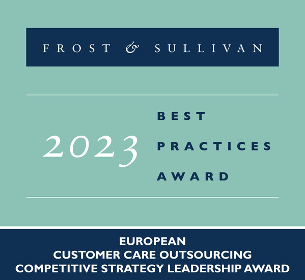 Teleperformance Earns Frost & Sullivan's 2023 European Competitive Strategy Leadership Award for Optimizing Customer Care and Business Performance with a Vast AI-powered Service Portfolio