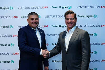 Venture Global CEO Mike Sabel and Baker Hughes Chairman and CEO Lorenzo Simonelli
