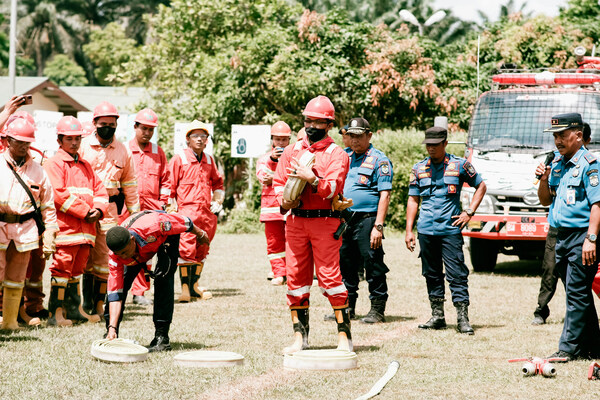 Land and Forest Fire Prevention and Management Training initiated by Musim Mas, in collaboration with government agencies in Pelalawan, Riau